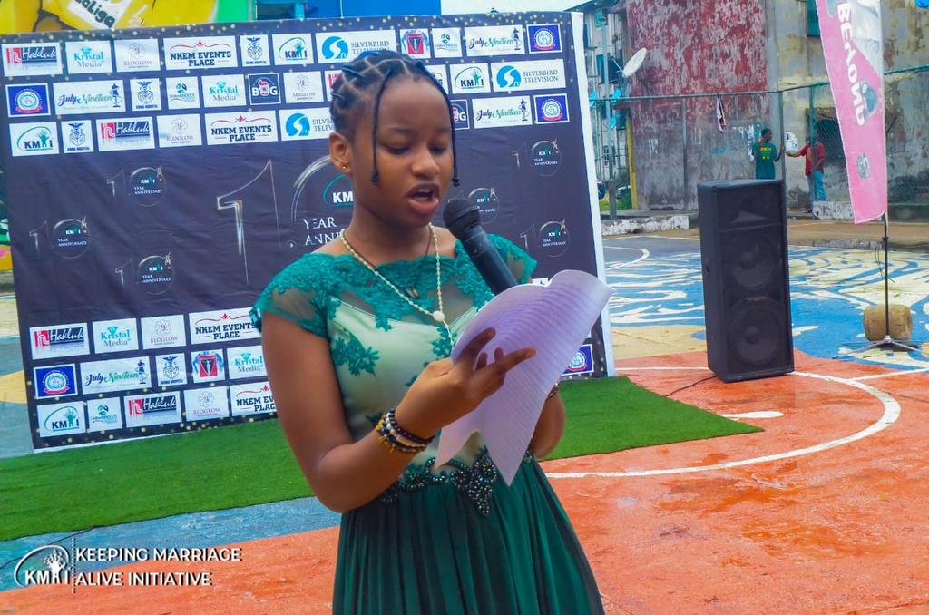 AliveKMA's tweet image. Children's Day.

Keeping Marriage Alive 10th year anniversary held yesterday, Saturday, 27th May 2023, was marked with a plethora of activities, including the children's essay 'the struggles of the Nigerian Child.'
Our winner - Ekwurugo Petronilla.

#SaveTheFamily
#KmaiAt10