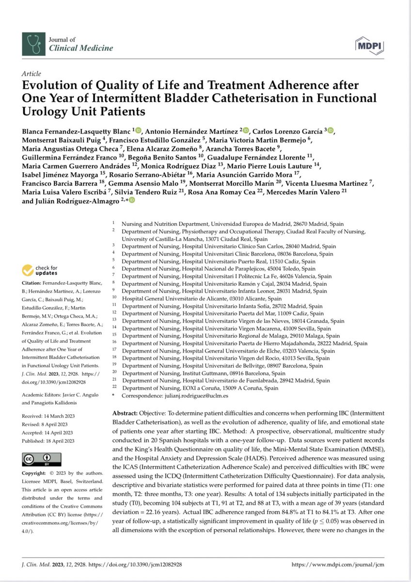 EnferConsultty's tweet photo. Finalizamos este estudio con la publicación de los resultados. Un estudio muy interesante que demuestra el excelente trabajo de las enfermeras expertas en Urologia Funcional y aporta claves para mejorar la atención y el cuidado #ProyectoSI  https://t.co/nnQnC8z4GZ https://t.co/lWBAlR91x1