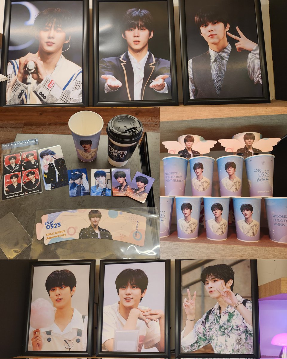 ForWoo1's tweet photo. 커피포유 28일
귀여운 친구들과 우석이 데뷔 기념 카페 
슬립 노래가 때마침 흘러나오고
작품 감상도 하고 디테일에 감탄하며
이벤트 기념품까지 기분좋은 즐거움이었어요 
#Fall_into_Woo
#우석에_빠지다
#김우석 #KIMWOOSEOK 
@daall_wooseokah https://t.co/Bwk6jst763