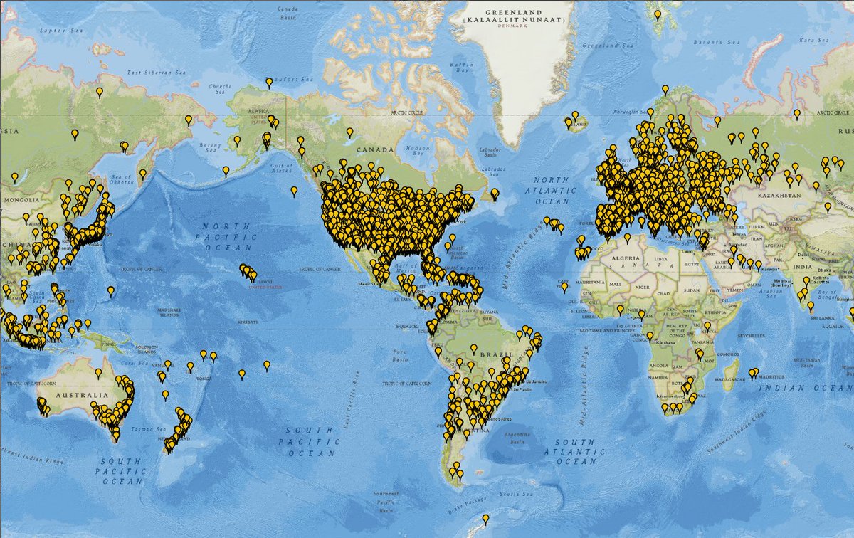 cuoops's tweet photo. FT8 monitoring for one week on 20m from May 20-27th. 77,834 calls, 13,991 stations and 153 countries . Using an Airspy HF+, SDRSharp, 70ft inverted L antenna east of Houston Texas. https://t.co/rFi4KgKrLl