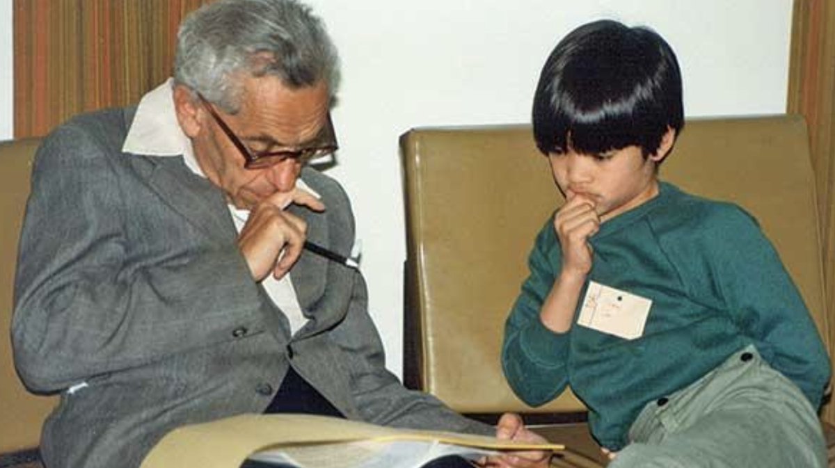 The Erdős-Tao encounter remains one of the most peculiar interactions in the history of mathematics. When Tao was merely 10, he met the eminent mathematician Paul Erdős during the latter's visit to Adelaide. Known for his distant demeanor with adults, Erdős held a fondness for