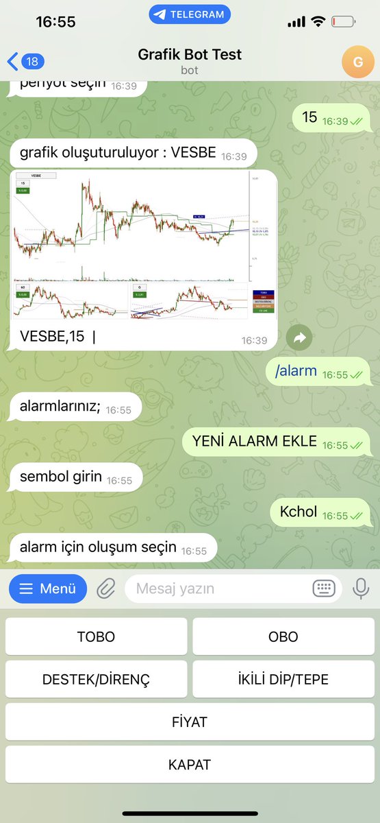 zknflz's tweet photo. Kişiye Özel Botta 

İstediğiniz periyotta istediğiniz hissenin grafiğini isteyebiliyorsunuz.

İstediğiniz periyotta istediğiniz taramayı yapabiliyorsunuz.

İstediğiniz hissede formasyona alarm kurabiliyorsunuz. Örnek Kchol de 15 dk lıkta tobo olunca alarm çal. https://t.co/Jop5SgZnc4