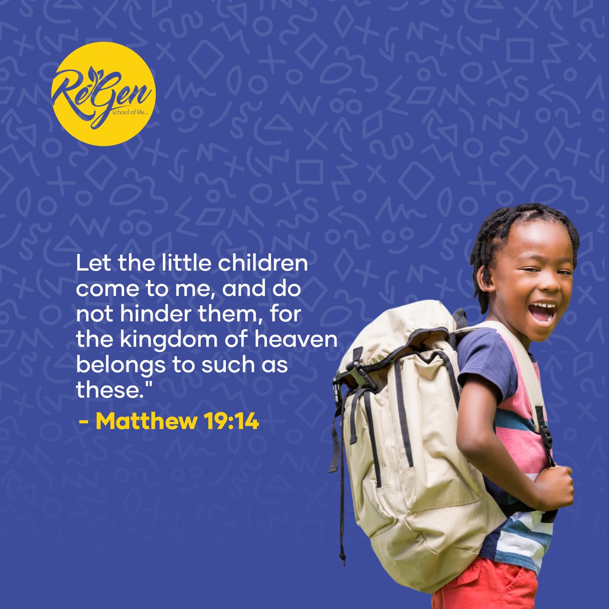 ReGen_SchOfLife's tweet photo. At ReGen Development Foundation, we believe that every child is a gift from God and deserves the opportunity to reach their full potential. 

Join us in investing in the education, mental health, and personal development of children &amp; young adults across Africa.

#ReGenFoundation https://t.co/OQSndAmepe