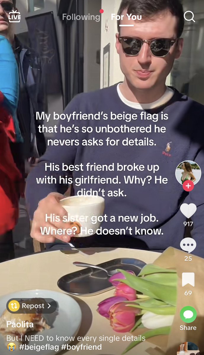 This is a green flag

Real men don't care too much about gossip