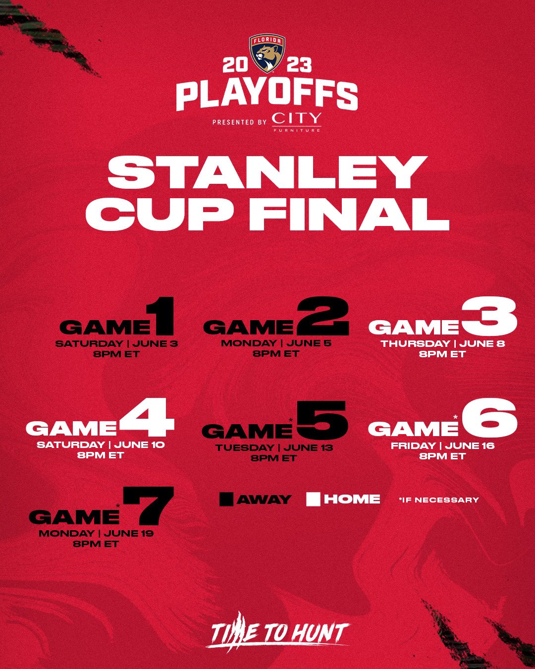 2023 Stanley Cup Final schedule