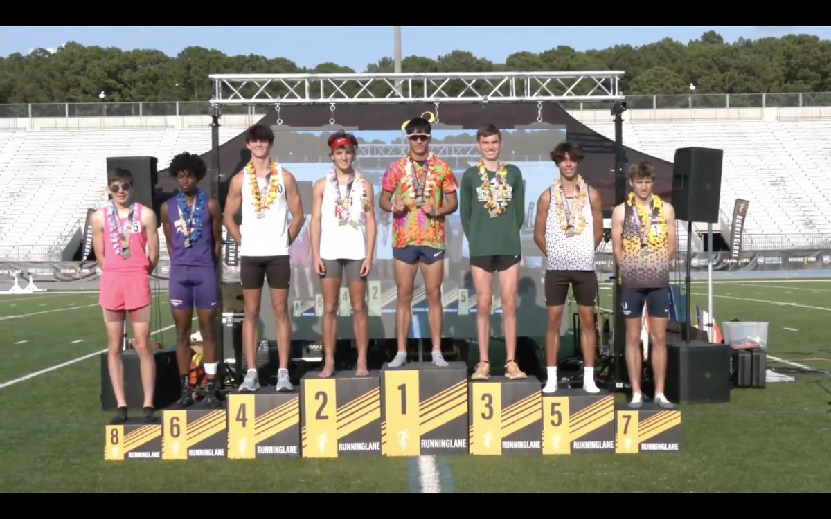 Congrats to Marcus Gaitan finished 5th in the Running Lane Track Nationals in Huntsville, AL. He ran the race in 1:51.26 and was one of six athletes in the race to break the meet record. Matthew Gaitan ran in the heat prior and finished 7th in his heat running 1:55.03.