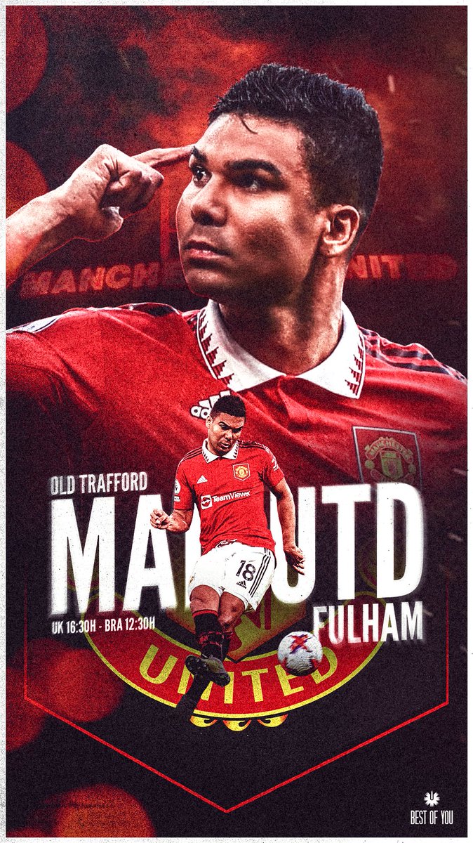 ⚽️ IT'S MATCHDAY! ⚔️

Come on, United! 🔴

@ManUtd 🆚 @FulhamFC  
🏟️ Old Trafford
🇧🇷 12:30 || 🏴󠁧󠁢󠁥󠁮󠁧󠁿 16:30

#MUFC #MUNFUL