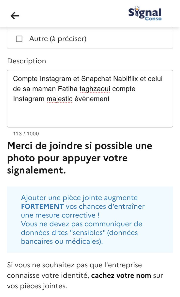 L’application signal conso a télécharger pour signaler #nabilrat mum