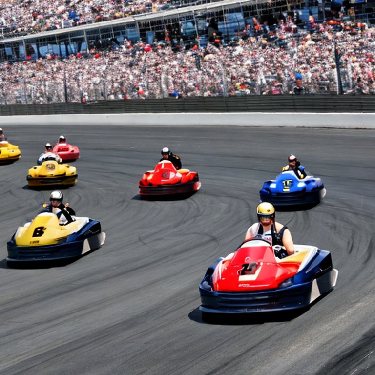 Best_Collabs's tweet photo. "Bumper cars in the Indy 500" https://t.co/PPp4n07hA7