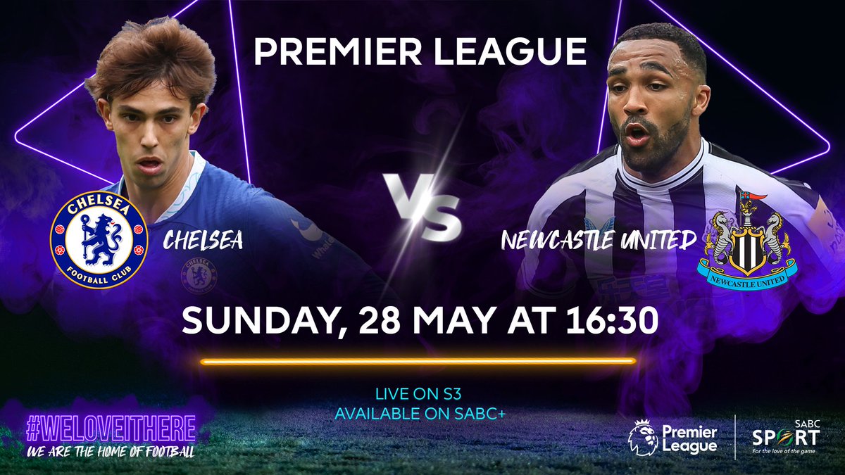 Back on @SABC3 this afternoon at 16h30 for #SuperSunday in the #EPL... Today's game is Chelsea v Newcastle.... @SABC_Sport #SizenzaZonke #CHENEW