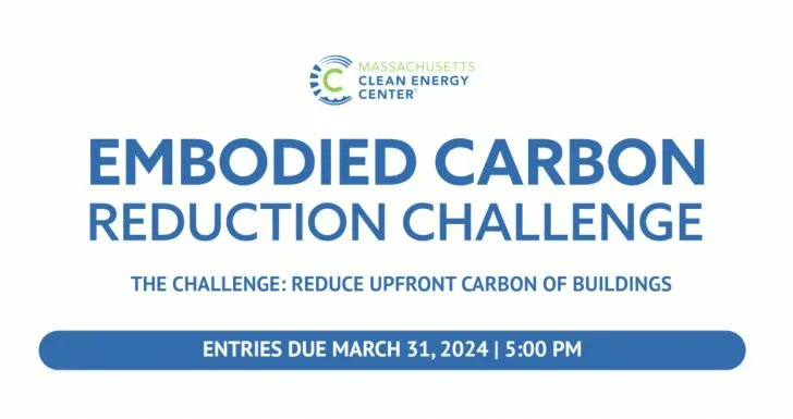 The Embodied Carbon Reduction Challenge (Contest!), for #Commercial Projects in #Massachusetts: buff.ly/43ayRP3 @MassCEC @BuiltEnvPlus #embodiedcarbon #carbon #building #buildings #architecture #engineering #construction #builtenvironment #greenbuilding #decarbonization