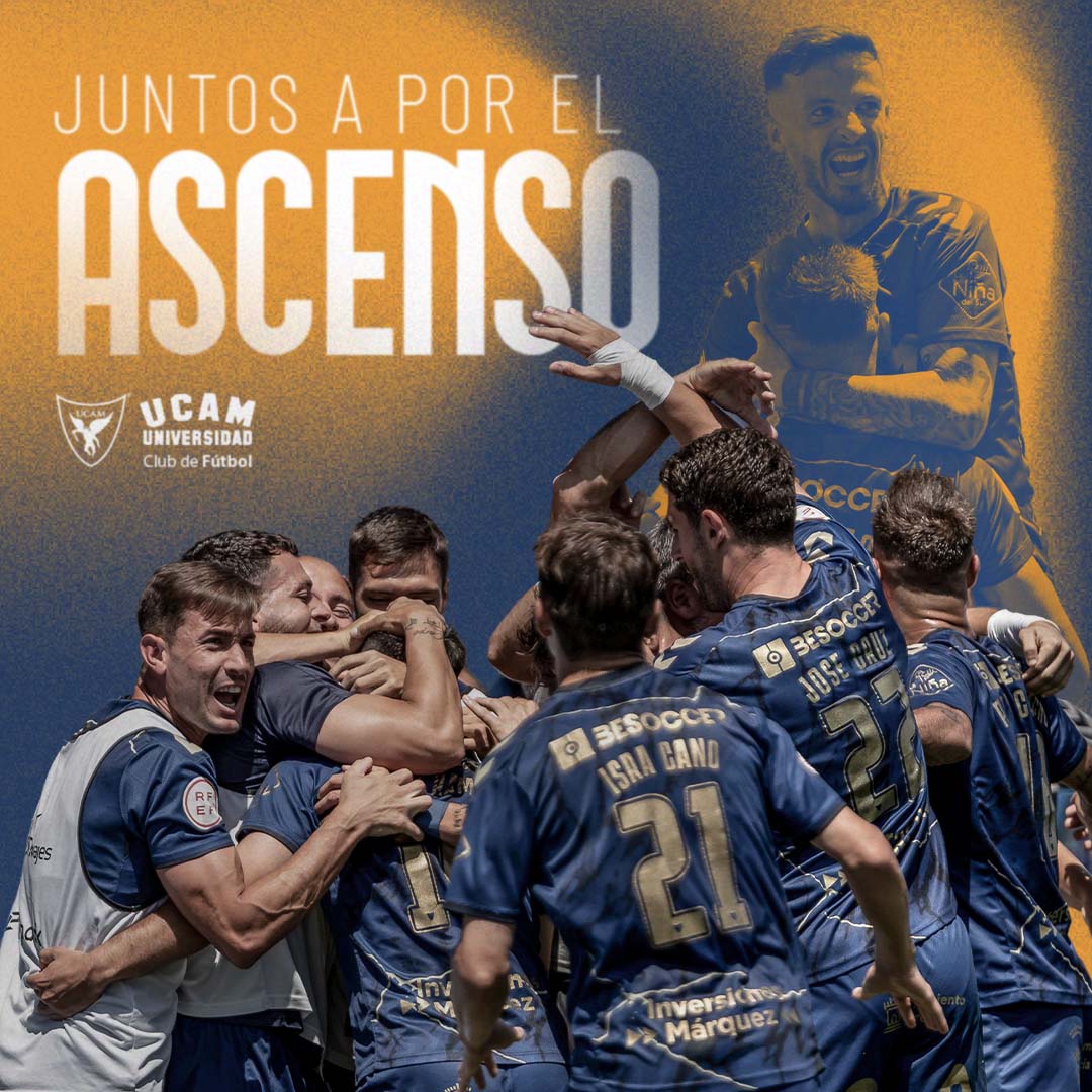 UCAM Universidad (@ucam) on Twitter photo ⚽️ Enhorabuena <a href="/UCAMMurciaCF/">UCAM Murcia CF</a> por la remontada y el pase a la final por el ascenso a 1ª RFEF.
👏🏻👏🏻👏🏻👏🏻👏🏻👏🏻👏🏻👏🏻👏🏻 ⚽️ Enhorabuena <a href="/UCAMMurciaCF/">UCAM Murcia CF</a> por la remontada y el pase a la final por el ascenso a 1ª RFEF.
👏🏻👏🏻👏🏻👏🏻👏🏻👏🏻👏🏻👏🏻👏🏻