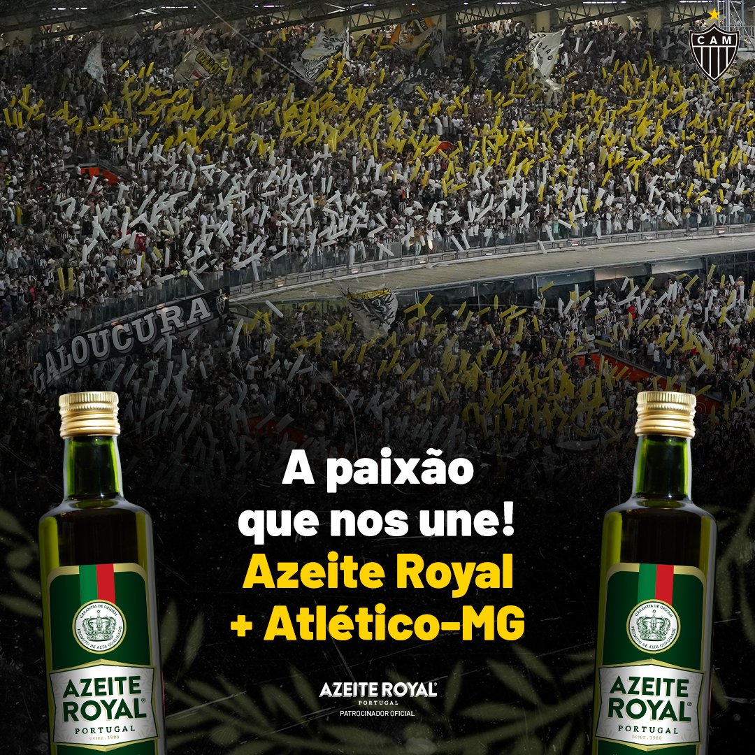 Atletico's tweet photo. A paixão que nos une!

#VamosGalão #oGaloAgoraéRoyal #azeiteextravirgem #AzeiteRoyal https://t.co/3moTZZPtf4