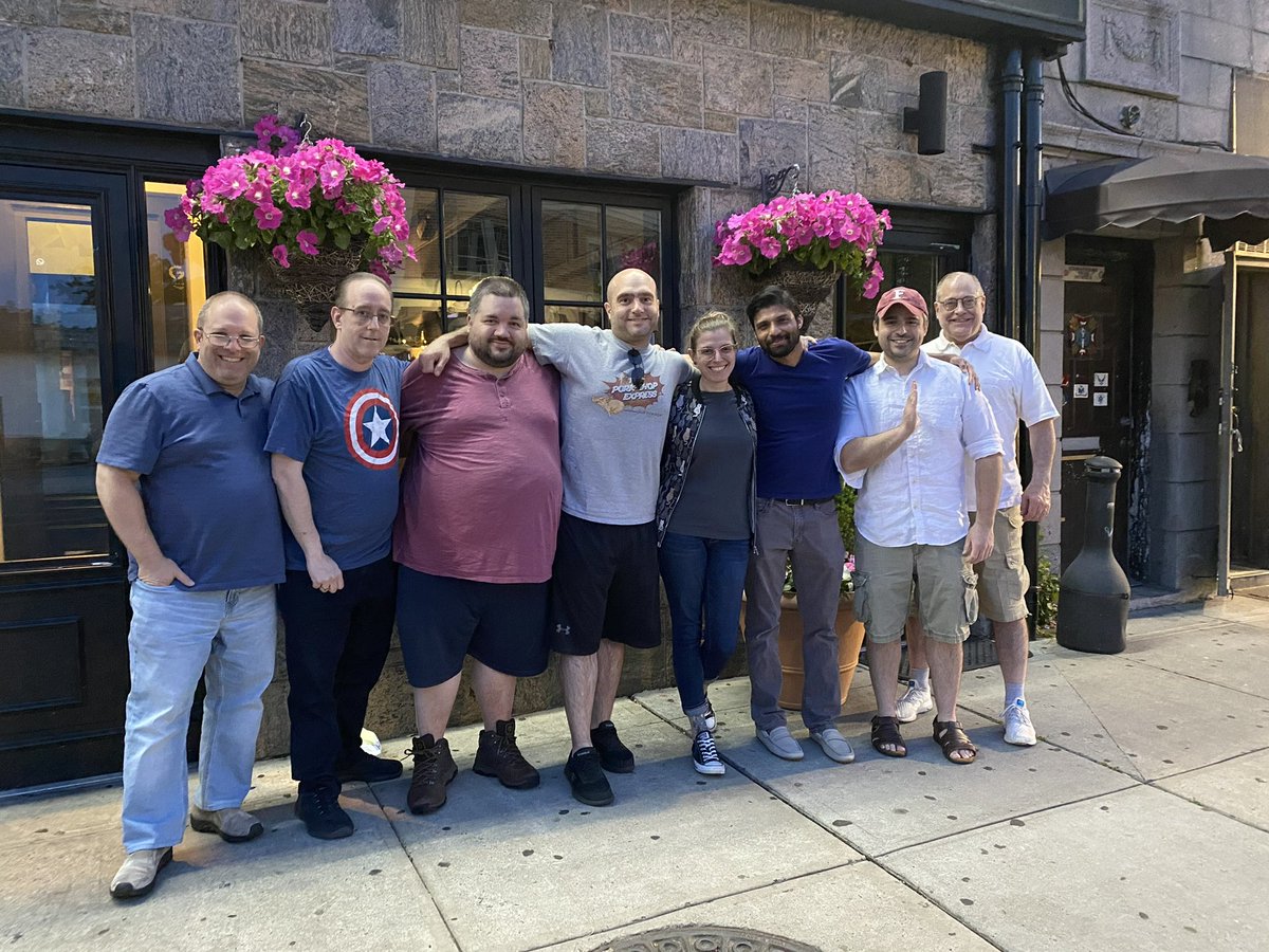 DesiWestside's tweet photo. AR Reunion - MDW ‘23

REMINDER that the first two chapters of the #MyComicShopHistory farewell event (Winter with Dr. Bill Maio &amp; Spring with Steve Oto) are available now. 

Two down, two to go! https://t.co/l9jnJhDvVj
