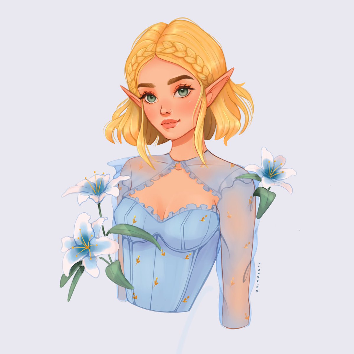 fjordwind's tweet photo. Revised my zelda painting a little ✨ https://t.co/mTNHWCK21o