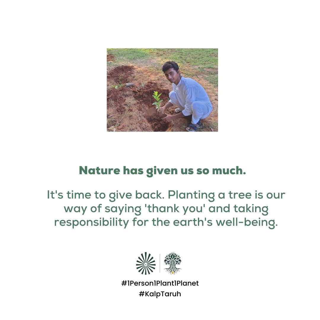 kalptaruh's tweet photo. Nature has bestowed countless blessings upon us, and now it's our turn to give back. 🌍✨ Join the Kalptaruh movement and let's express our gratitude by planting trees. #IPL2023Final #trees https://t.co/XeXj30SmWE