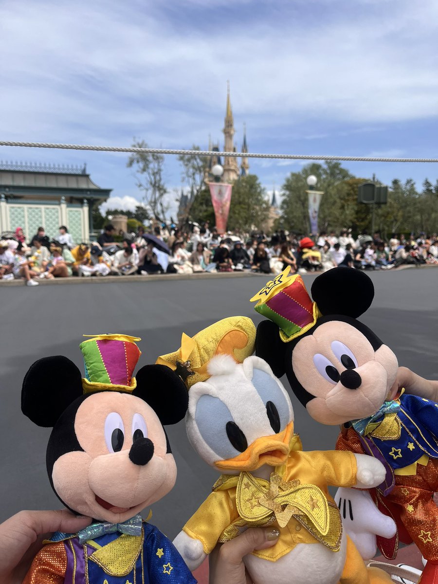 tsumu_mickey's tweet photo. ぬい持って鑑賞してたよ〜☺️ミッキー少し前にぬいに気付いてあれしてくれたと思うともう‥🙇‍♀️💗 https://t.co/Cx2ceTwSW1