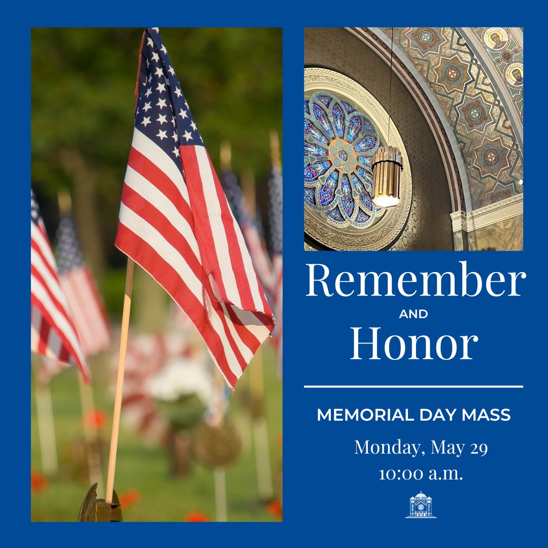 Join us on Monday, May 29th at 10 am for our annual Memorial Day Mass as we pray in gratitude for those who made the ultimate sacrifice in serving and dying for our country.

#sainclementparish #memorialday #memorialday2023 #memorialdaymass #remember #honor #grateful