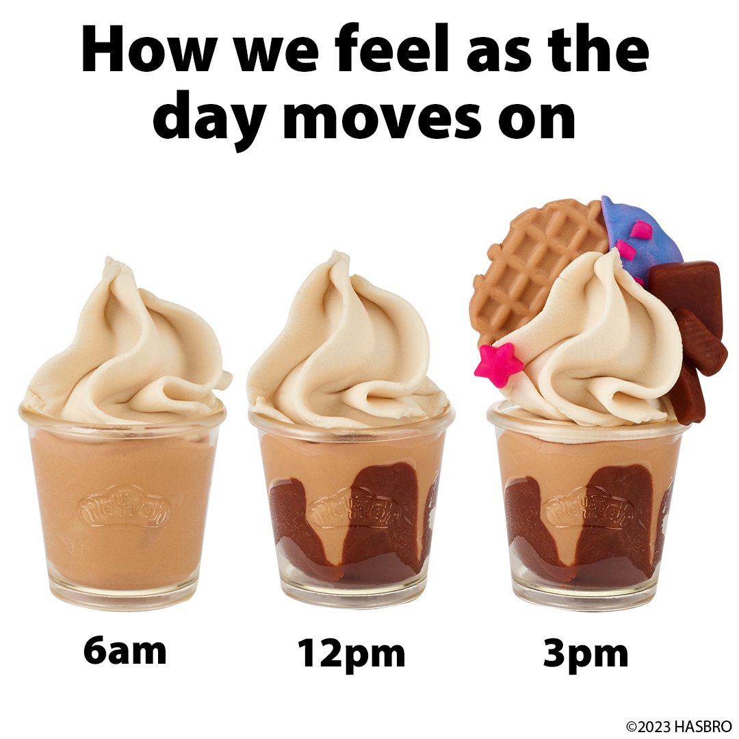 We’ll have all three please. Extra pretend Play-Doh whip.