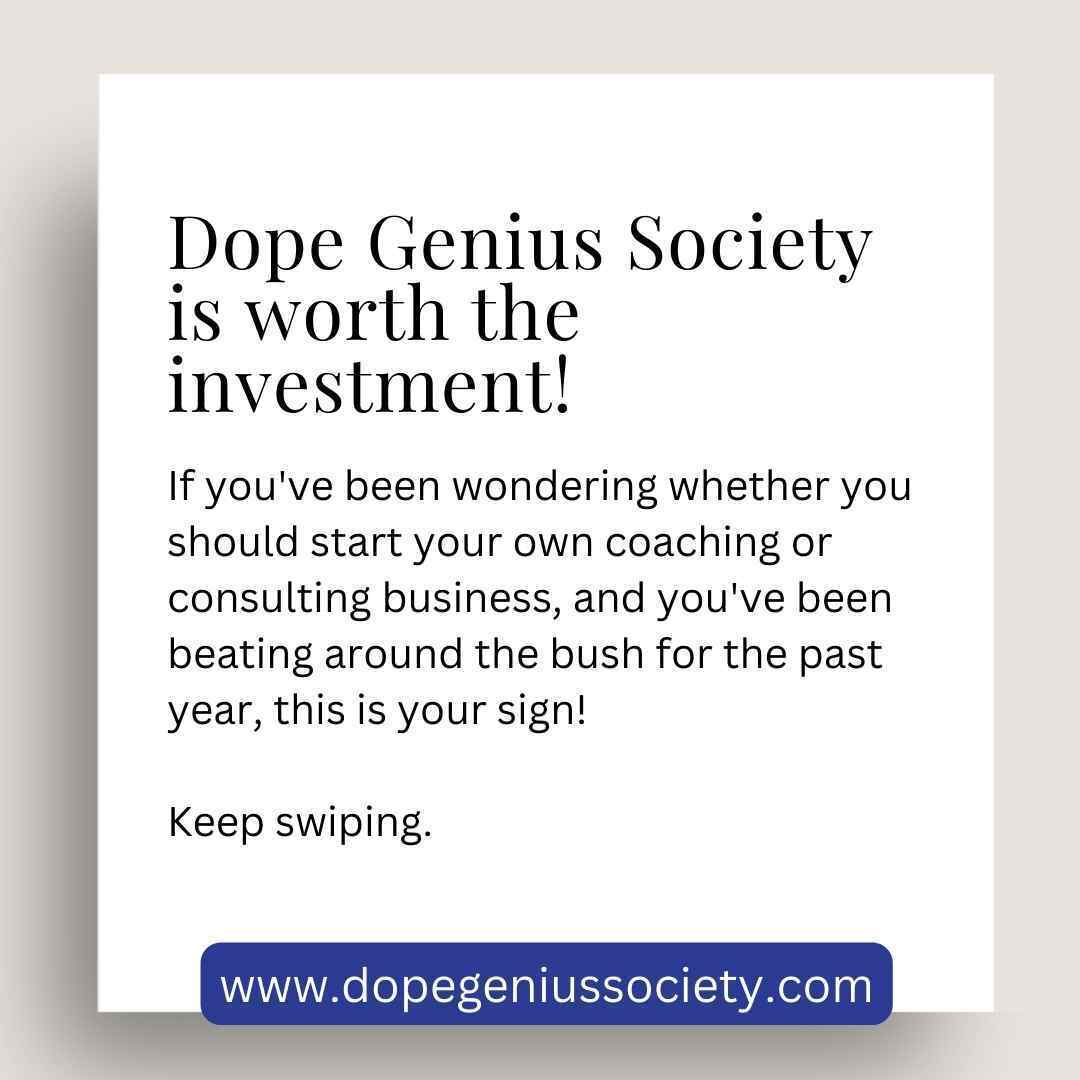 CaydenCayCo's tweet photo. 🚨 1 DAY TO GO! 🚨

This is your chance to learn how to start a profitable coaching + consulting business without the stress, or the guesswork. Sign up for DOPE GENIUS SOCIETY! A 6-month cohort for new or aspiring coaches and consultants. 

Visit https://t.co/QnhIJsUFtc https://t.co/UZTfxTeDAG