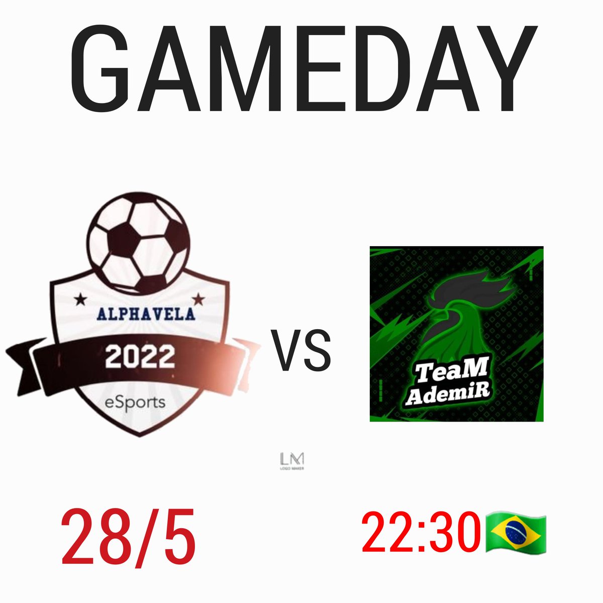 GAMEDAY!
🏆@copaCastilio
VS: <a href="/TeamAdemir/">Team Ademir</a> 
⏰️22:30
#vamosAlphavela #AlphavelaDay