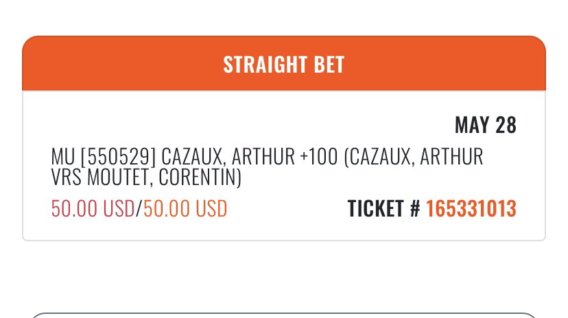 Sprinkle sprinkle time 

ATP French Open
Cazaux ML +100 [.5u] #GambingTwitter
