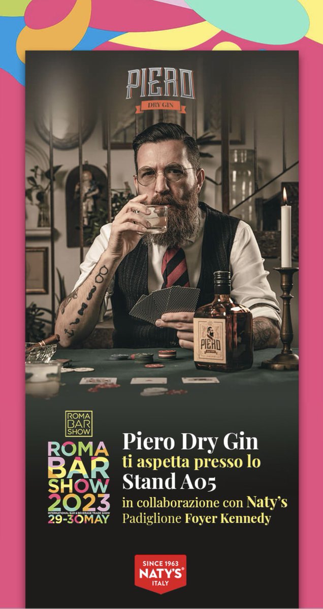 Domani e dopodomani saremo presenti al palazzo congressi per il Roma Bar Show pierodrygin.com