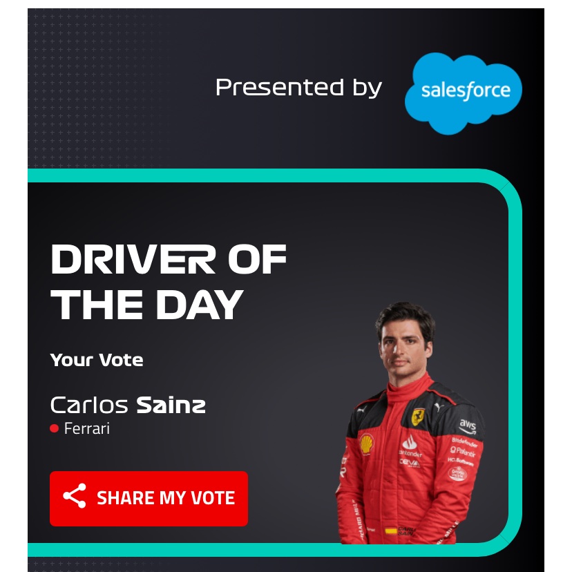 idc what y’all say he deserves that fucking podium and ferrari basically threw his podium to the bin idc if it’s charles’s home race my man carlos deserved dotd