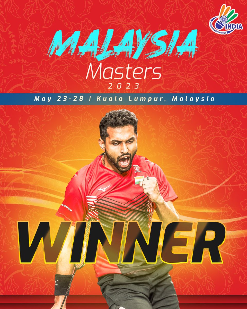 Well done @PRANNOYHSPRI 

#MalaysiaMasters2023 
#BadmintonMalaysia