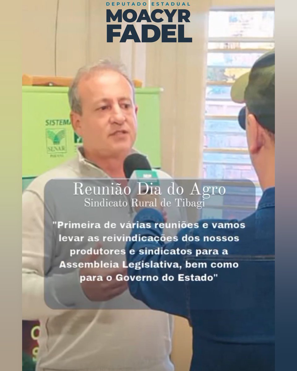 FadelMoacyr's tweet image. Bom domingo!
#sindicatorural 
#produtoresrurais 
#bancadaagropecuaria 
#agronegócio