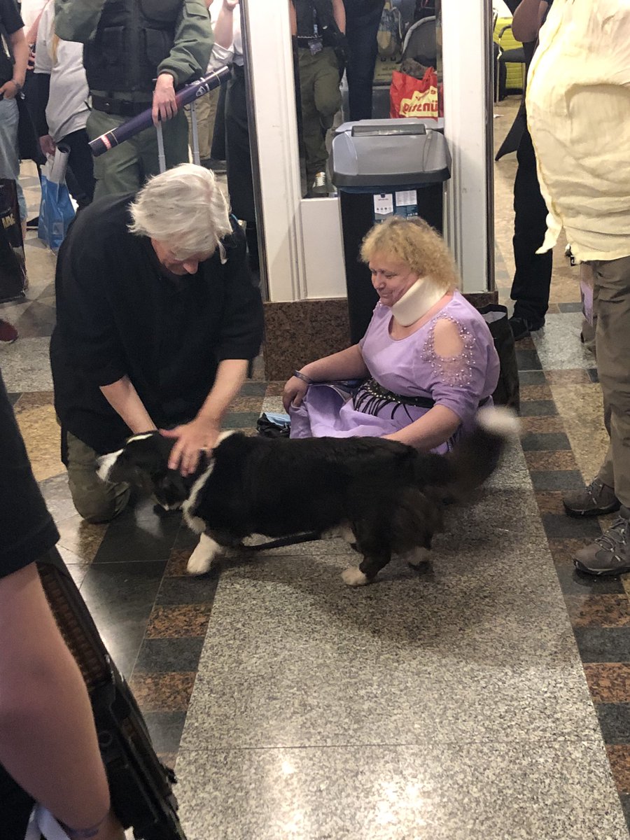 Cydonia_26's tweet image. Richard Dean Anderson really, really love Dogs!! #fedcon