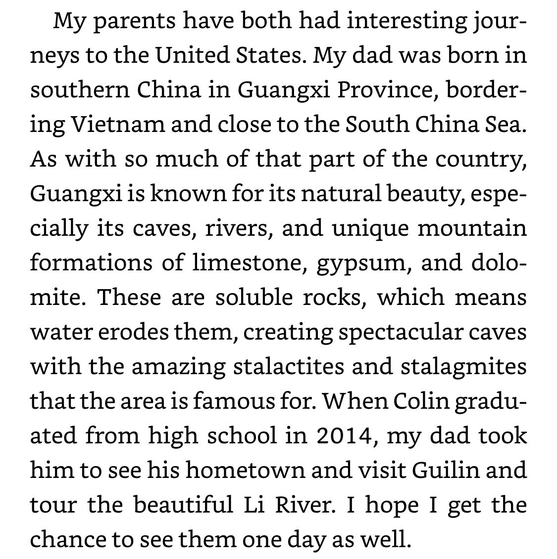 I hope Nathan gets to go to Guangxi and try all the best 桂林米粉 places and see all the STALACTITES AND STALAGMITES