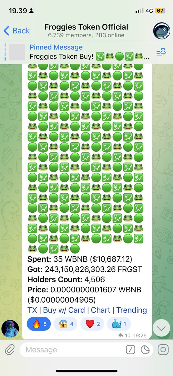 1cryptocaveman's tweet image. I posted two big buys from @FroggiesToken already today but damn this one needs to be seen $FRGST one step closer to the moon. 

#MEMECOIN #1000xgem $PEPE $ELMO $BBNB $BSC