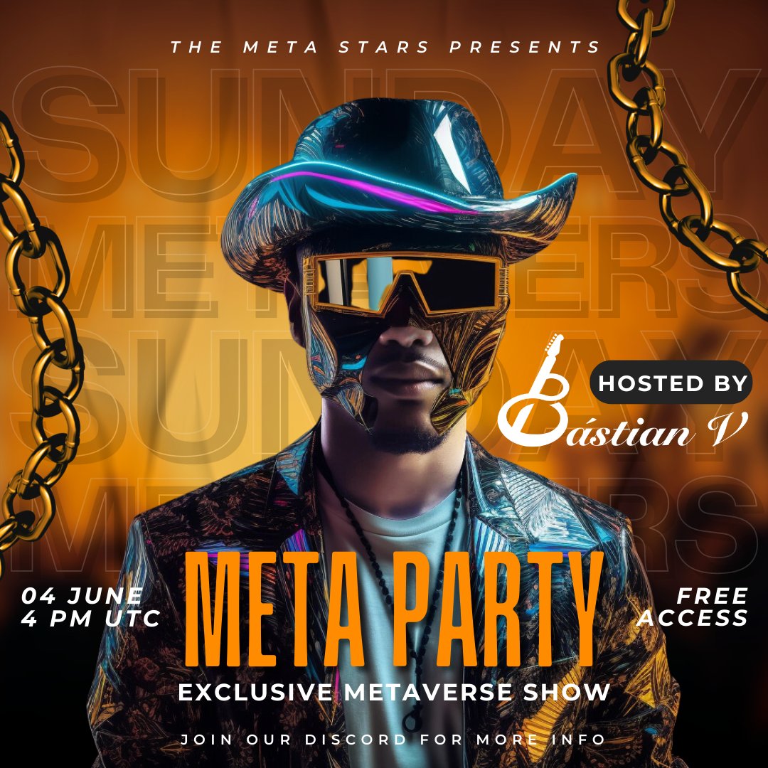 We're thrilled to announce our next Metaverse party with Bástian V, who'll be cooking up an incredible set in the heart of Colombia. 🇨🇴

The show will be broadcast in the #Metaverse on Sunday June 4 at 16:00 UTC.