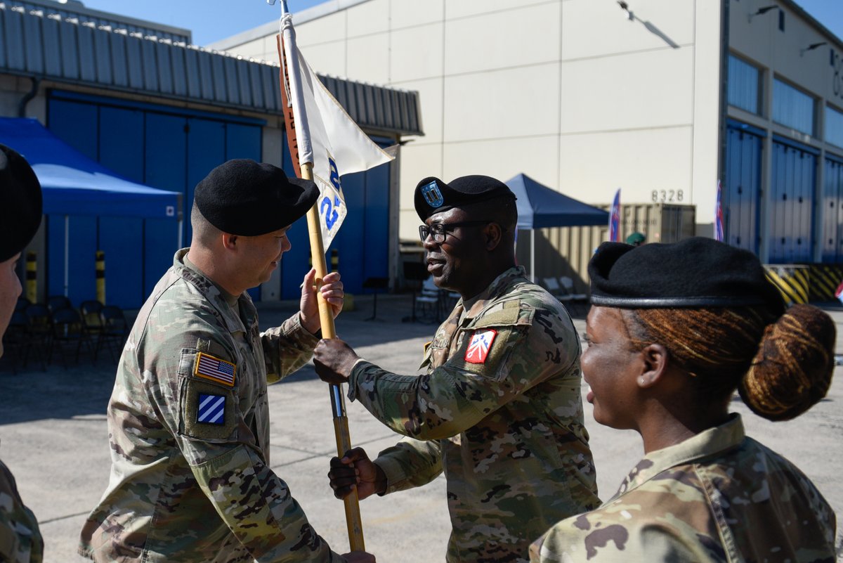 16thSustBde's tweet photo. Last week #KnightsBrigade Soldiers assigned to the 240th Composite Supply Company - 240th CSC, 18th Combat Sustainment Support Battalion, CSSB, held a Change of Command ceremony at the 240th Motorpool on Smith Barracks, Baumholder, Germany, on 25 May. https://t.co/5IGGDlxCJx