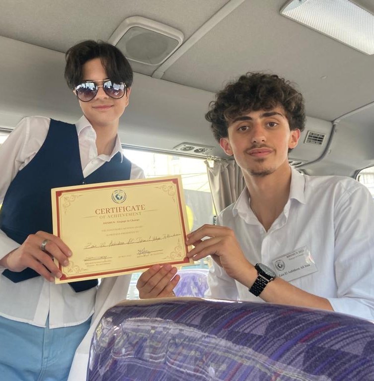 Congratulations, Haya Ibhais, Zein Issa and Yehya Iskandarani for winning honorable mention awards in BHSUNM'23. <a href="/Hhhsinfo/">Houssam Hariri HS</a>