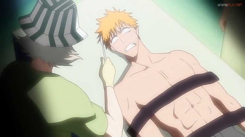 #SeductiveSunday 

“W-what the hell is this(reader),I know that you said you wanted to examine my abs but why the hell do I have to be strapped down for it?!!!”