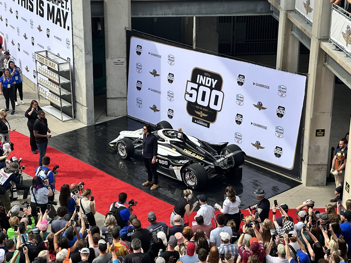 Adam Driver is here and ready to wave… not a lightsaber… but a green flag! The pride of Mishawaka, Indiana is the honorary starter of the #Indy500 <a href="/IMS/">Indianapolis Motor Speedway</a> 
#DaybreakRaceday @WISH_TV