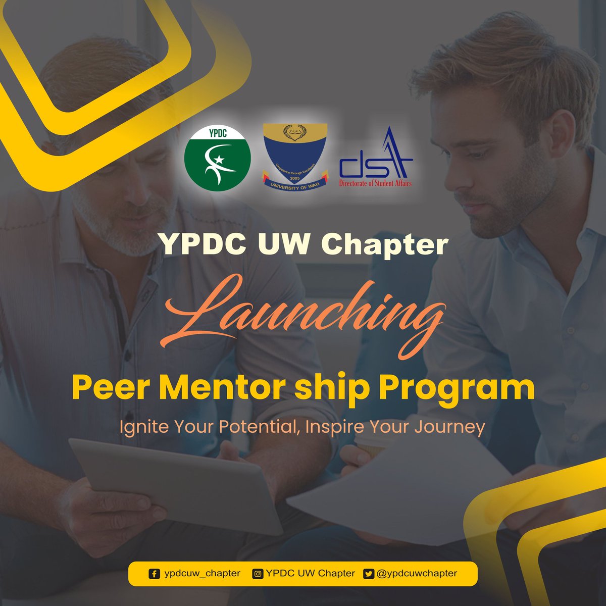ypdcuwchapter's tweet photo. Exciting News! YPDC UW Chapter is launching its Peer Mentorship Program!
Are you a passionate student looking to make the most of your university experience? YPDC UW Chapter is thrilled to announce the launch of our highly anticipated Peer Mentorship Program.
#ypdc #bnip #uow https://t.co/xMxo1kppAV