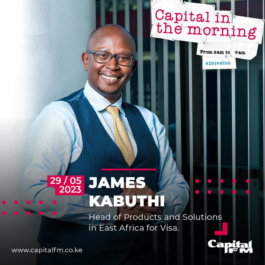 Tune in to <a href="/984inthemorning/">Capital in the Morning</a> tomorrow morning where we will have the pleasure of hosting James Kabuthi, Head of Products and Solutions in East Africa for Visa, from 8am-9am with <a href="/FareedKhimani/">fareed d khimani</a> 🎙️ 

Listen live here: radio.capitalfm.co.ke

#DriveInn