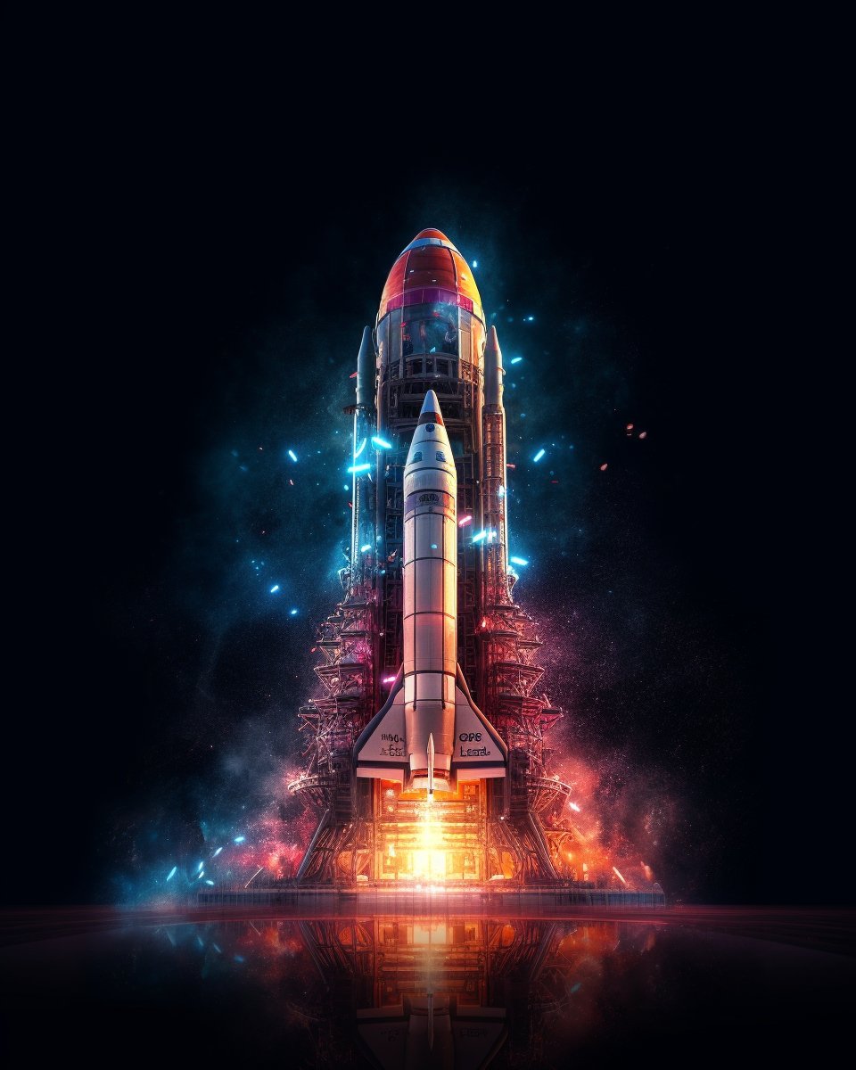 Rocket ship launching

#aiartworks #aiartlovers #midjourneyv5art  #midjourneyv5 #ai #art #digitalartistry #AiArtCommunity #artwork_daily