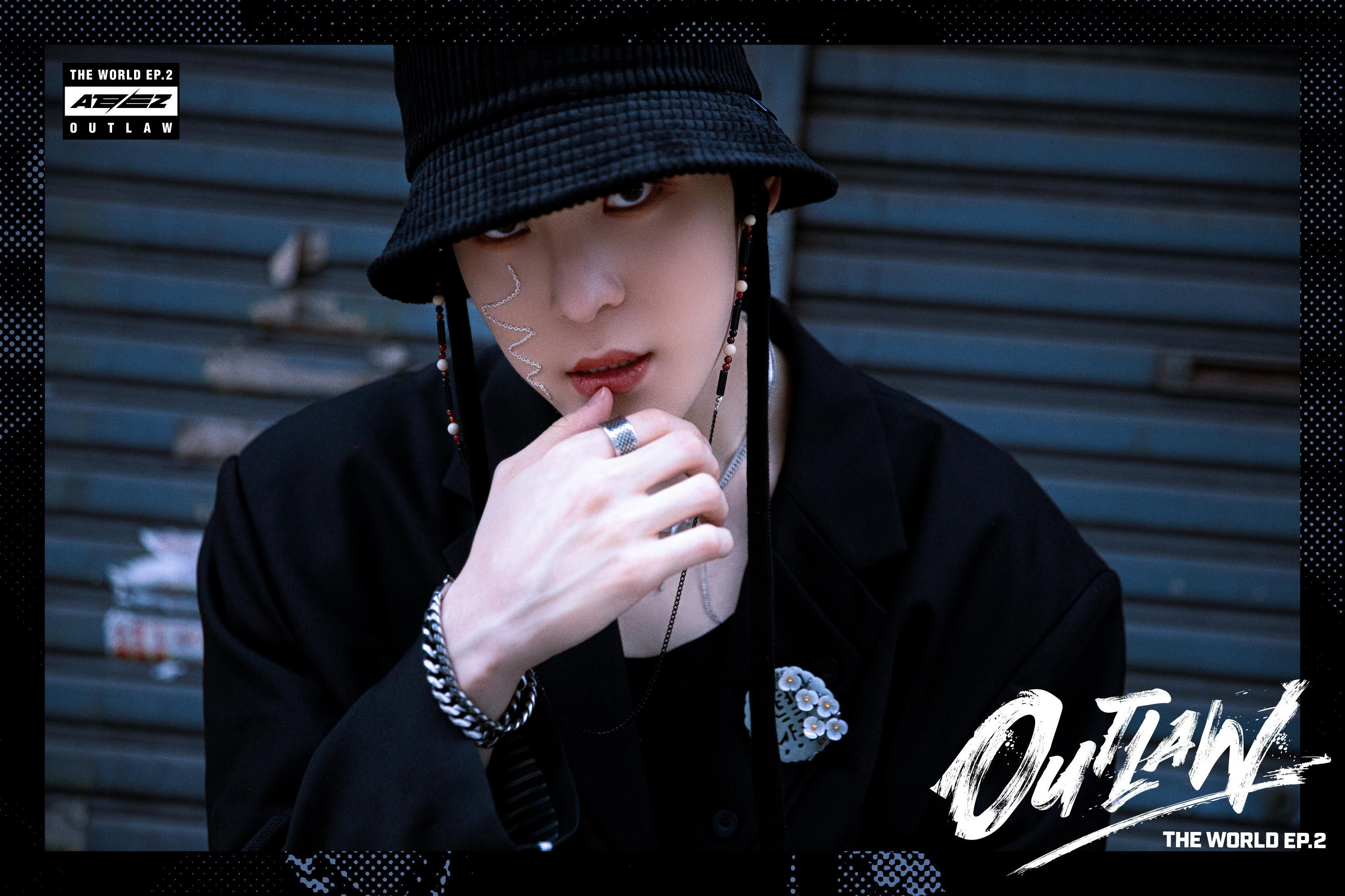 ATEEZ MMT 1.0 コンプリート ヨントン　OUTLAW bouncy ATEEZ Official Photocard Bouncy The World EP.2 Outlaw Album