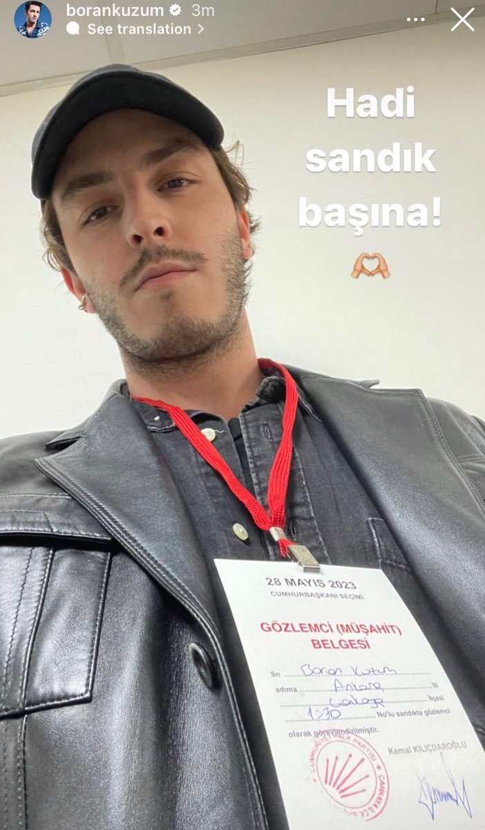 neizledik's tweet photo. #BoranKuzum, Ankara’da bir okulda müşahitlik yapıyor. 🫶 https://t.co/p0zg03SrWG