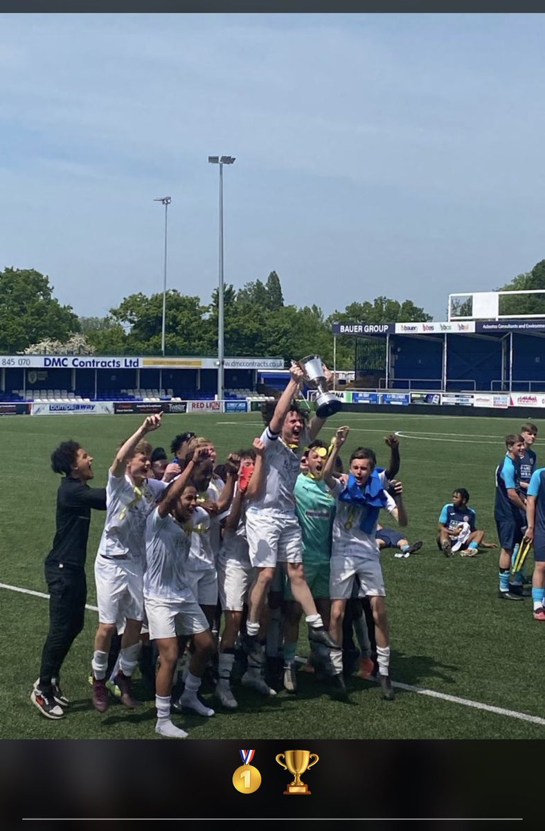 Not much more you can do 
Champions of champions of champions an so on 
So very proud <a href="/EJALeague/">EasternJnrAlliance</a> 
<a href="/U13Town/">Harlow Town U18 EJA 21/22</a> very rightful won what they have 
Top top team coached in a superb way 
Today it belongs to us 
Winners 🏆 
Of the whole league