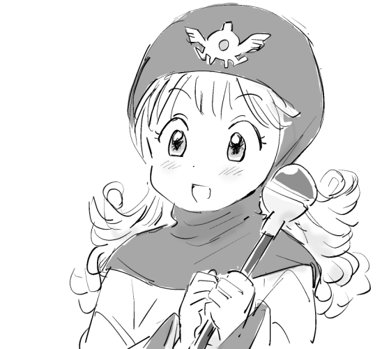 唐突に手癖でムーンブルク王女。(ドラクエ2)
描いたのはたぶんFC版を遊んでいた小学生の時以来なのに、ロトのマークはソラで描けた。あとサマルトリア王子の名前がトンヌラで、王女の名前がプリンだったのはハッキリ覚えていた。子供の頃の記憶力ってすごい。