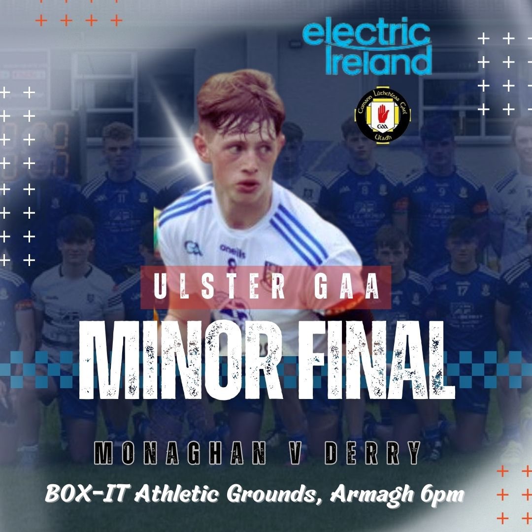 monaghangaa's tweet photo. Best wishes now to our Minor Footballers in the @ElectricIreland @UlsterGAA FINAL in BOX-IT Athletic Grounds, Armagh GAA against Derry at 6PM

All Boro Floor Service 
Monaghan GAA New York
#monaghangaa2023 #FARNEYARMY⚪️🔵#safetravels https://t.co/ppsWtjsHIO