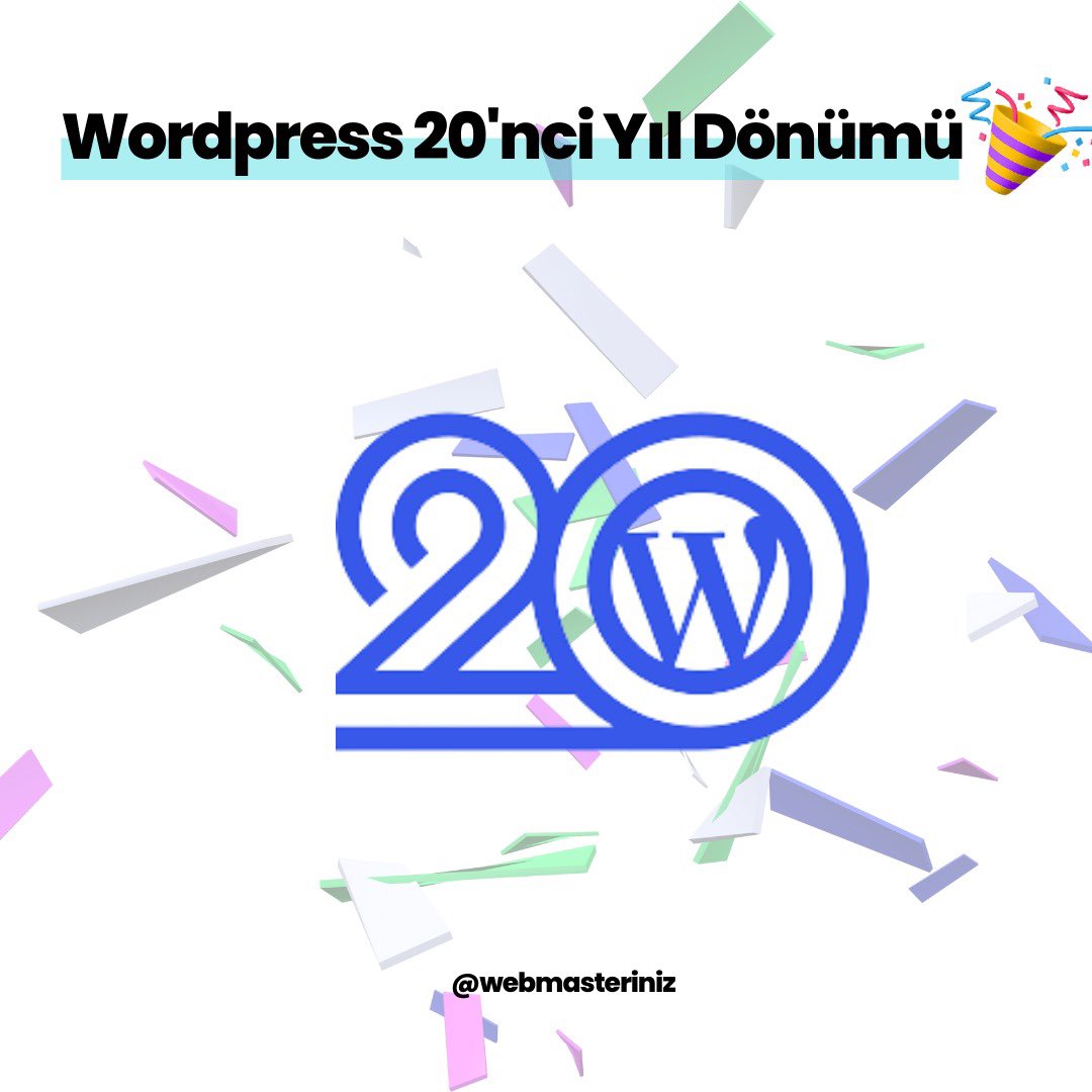 Wordpress 20’nci Yıl Dönümü 🎉🎉
#wordpress #Webdesign #webdev #webtasarım #elementor #wordpresselementor #design