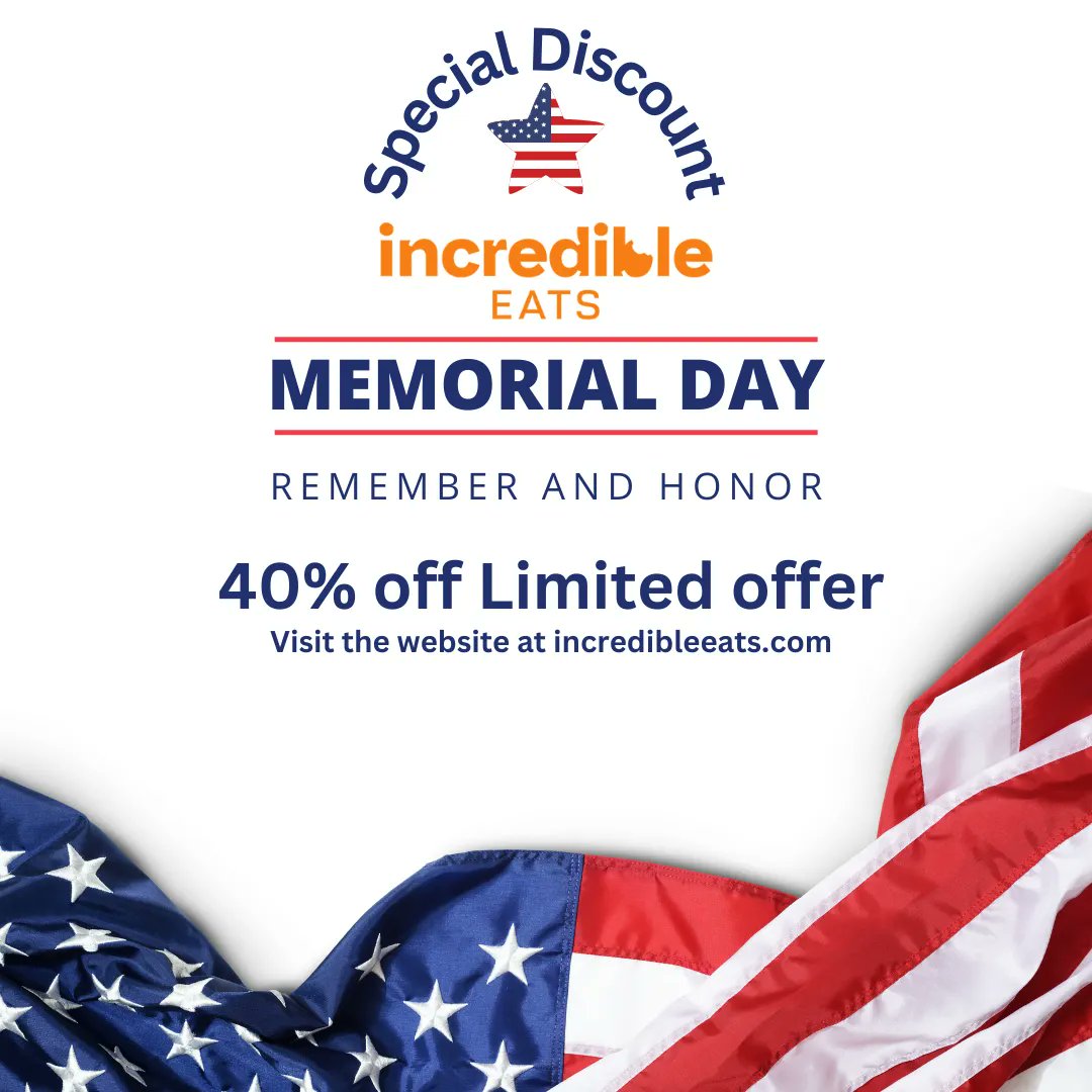 ecoincredible's tweet photo. Eat your Spoon on Memorial Day🥄 Limited time offer!! 🌱 
40% OFF ON MOST PRODUCTS &amp; SPEND $30 = FREE CLOTH SHOPPING BAG
 #Sustainability #incredibleeats #plasticwaste #nongmo #ediblespoon #CoLab #Snackfutures #SnackingMadeRight #MemorialDay #MemorialDaySale #EatYourSpoon https://t.co/FKY9TwcLJC