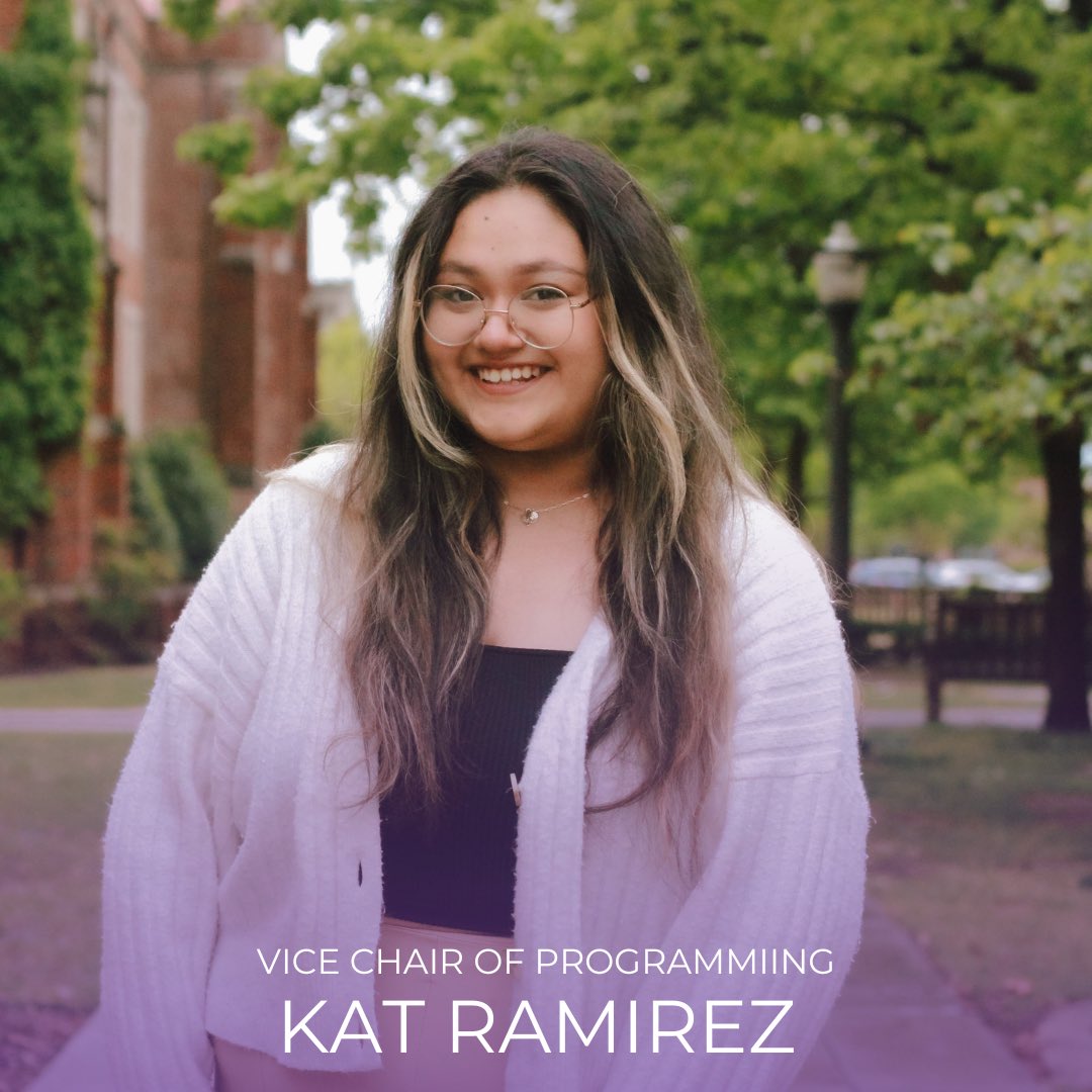 Meet our Vice Chair of Programming, Kat Ramirez!!✨

Kat is studying Sociology with minors in Political Science, Spanish, &amp; Latinx Studies! She will be a junior next upcoming fall! Kat’s hometown is Oklahoma City and her dream career is to be POTUS one day!!