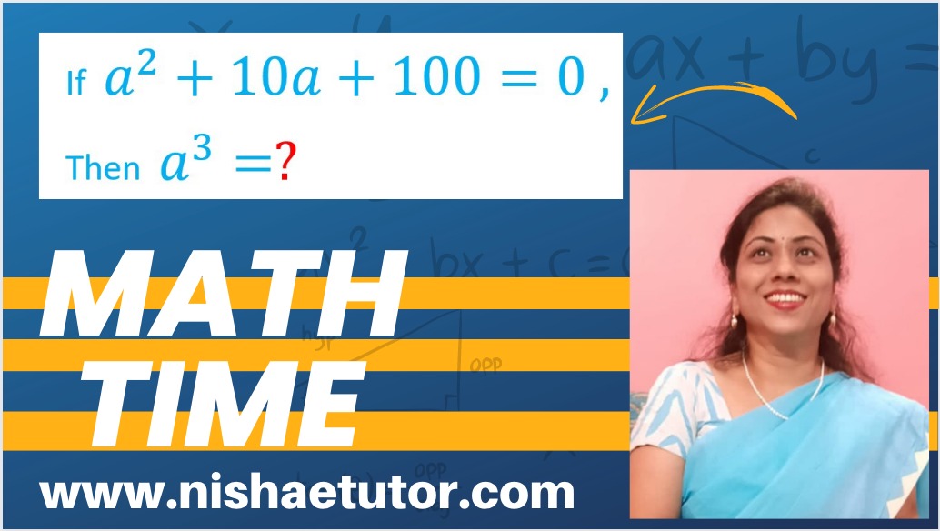 An Algebra Problem 
 #algebra #tutoring #study #nishaetutor #prealgebra #algebratutor #OnlineClasses #OnlineClassesForKids #MathsOnlineTutor #mathsclass #MathsTutoring #Maths #OnlineTutor #Math #AlgebraProblem #OlympiadMath #OlympiadQuestion #EasyTrick
youtu.be/NYPhtS3ORUw